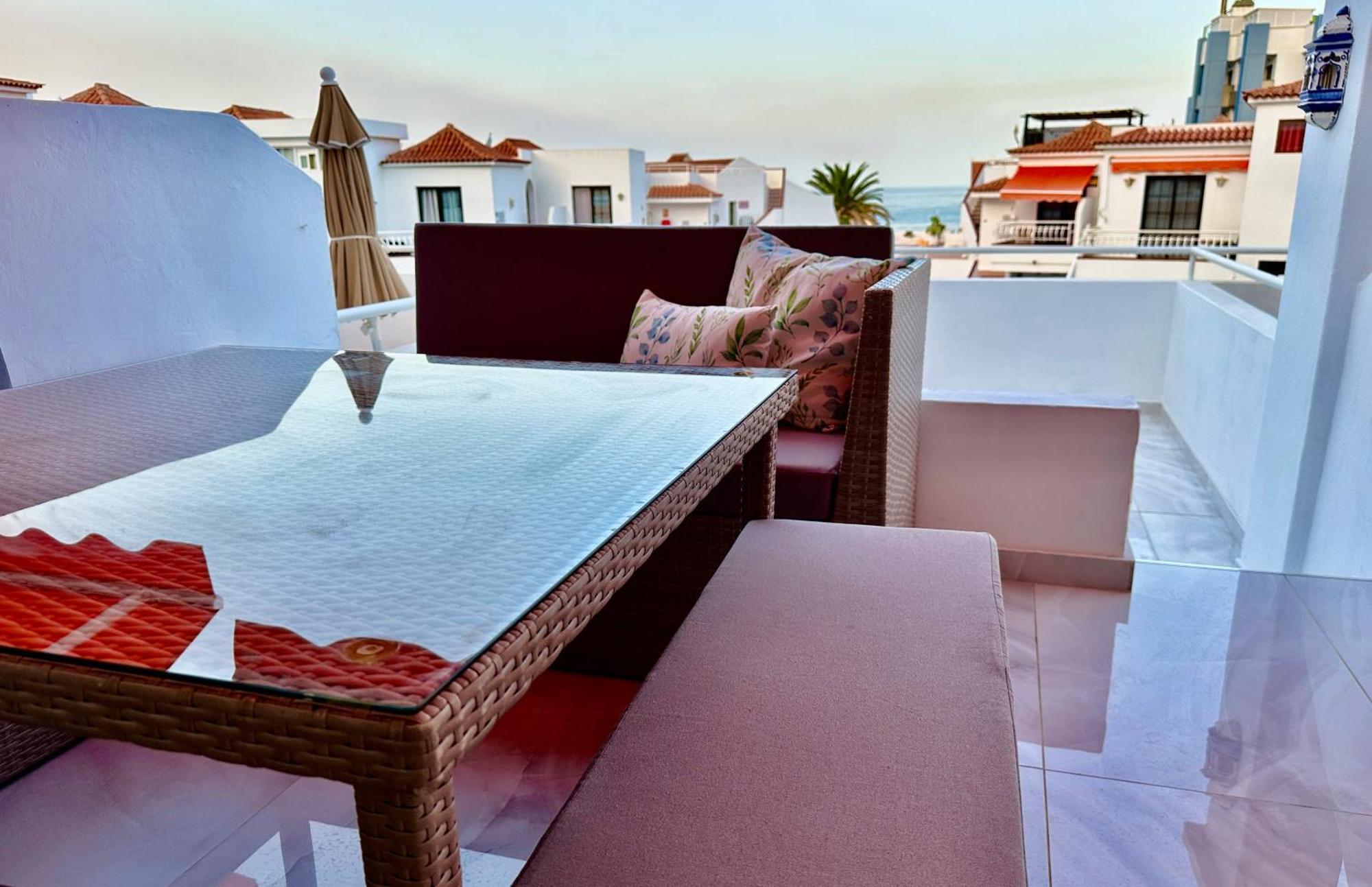 Luxury Diamond - Ocean View, Big Terraces, Air Con, Wifi Apartment Los Cristianos  Exterior photo